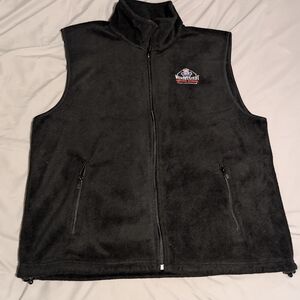 Men's Black Fleece Vest